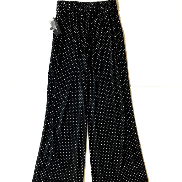 NWT Robert Louis Wide Leg Polka Dot Pants - Picture 8 of 8